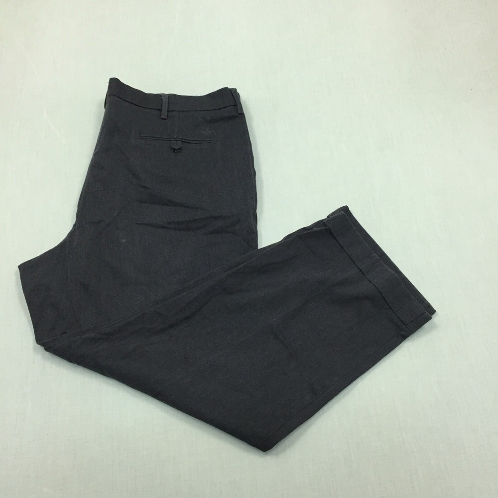 Dockers Chino Trousers Cotton Pants Straight Fit Mens Size 40W 30L Grey