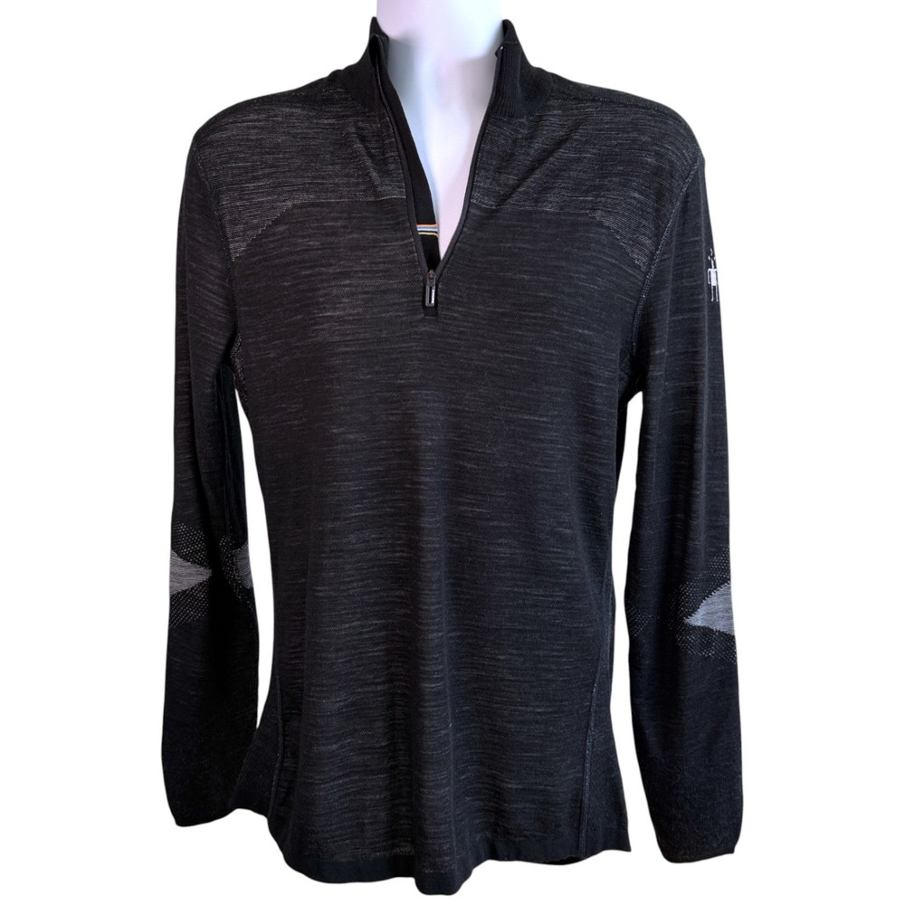 Smartwool Mens Intraknit Thermal Merino Base Layer 1/4 Zip Size L