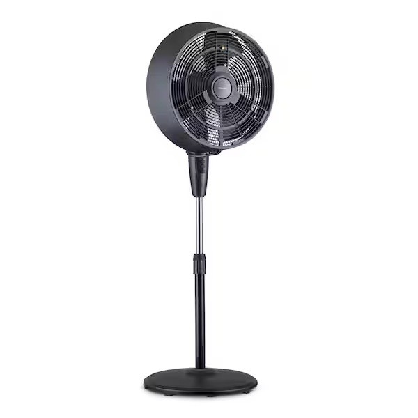 Newair 18 in. 3-Speed Wide-Angle Oscillating Outdoor Misting Fan