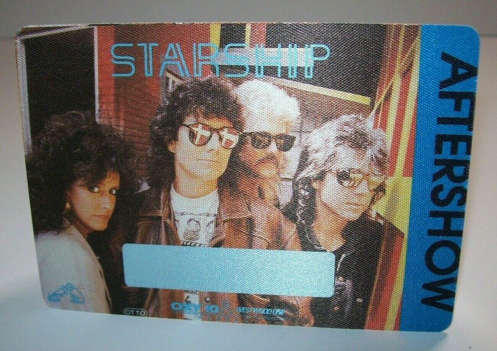 Starship Backstage Pass Knee Deep In The Hoopla Concert Tour Original Aftershow