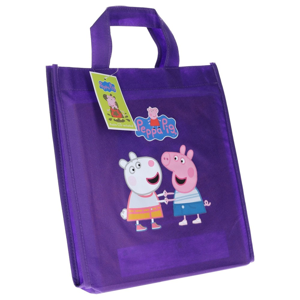 Peppa Pig Collection 10 Books Set in a Purple Bag Set with a Audio - Ages 0-5-PB