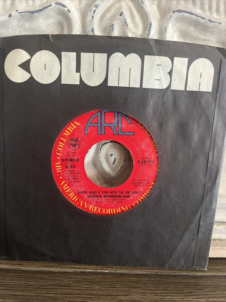 Earth Wind & Fire - Boogie Wonderland Vinyl 45 Record Earth Wind and Fire