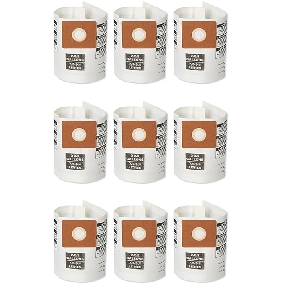 90668 Filter Bags Compatible with Shop Vac 2-2.5 Gallon Wet/Dry Vacuum