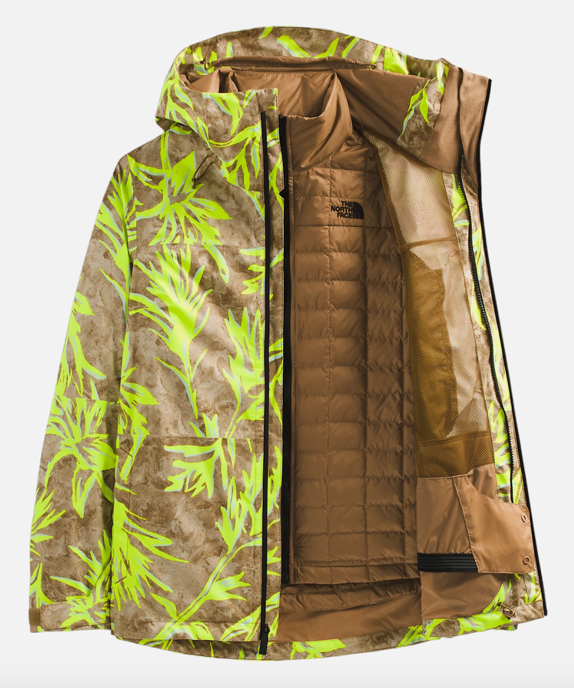 Women's XS The North Face Brown Thermoball Eco Triclimate Snow Jacket New A58