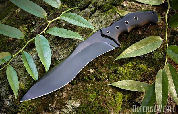 Custom D2 steel survival bowie knife with black blade and sheath