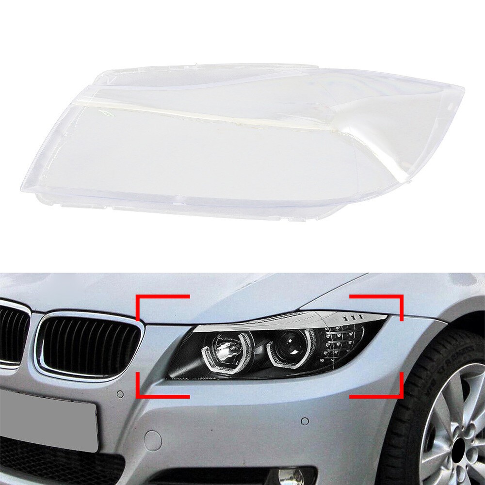 1PC Car Headlight Lens Cover for BMW 3 Series E90 E91 Sedan Wagon 2005-2008