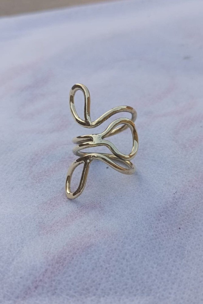 Arthritis finger splint for banding sideways lateral deviation sterling Silver 9