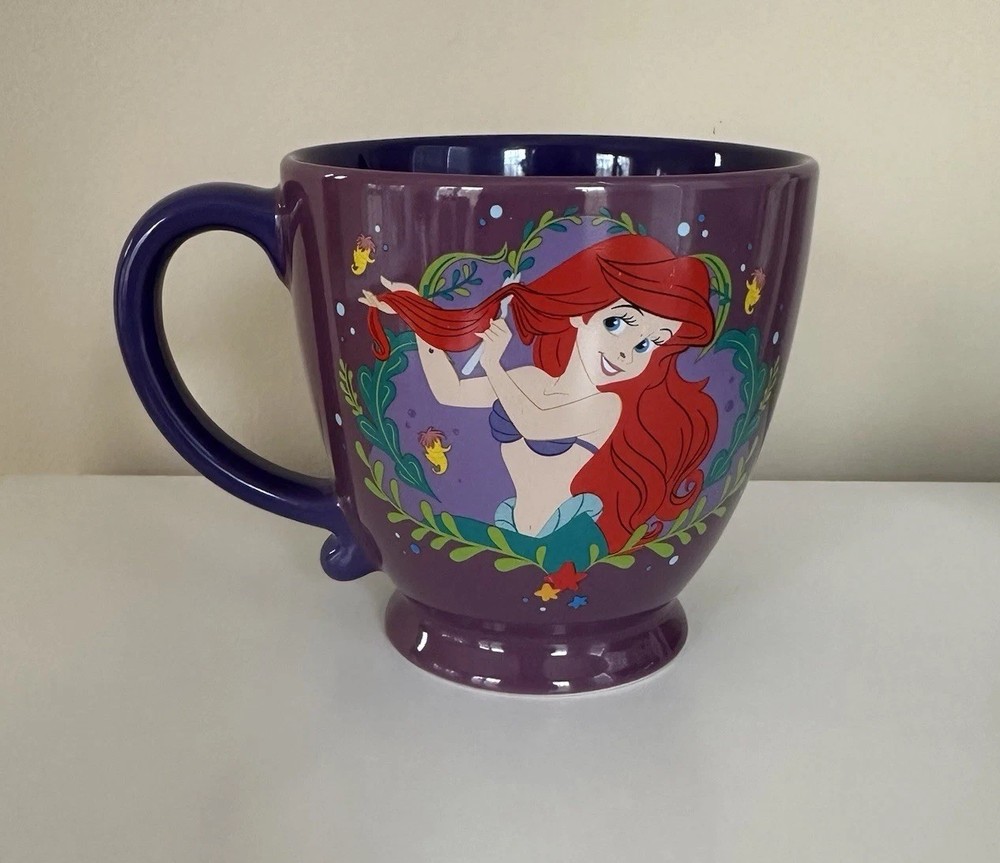 DISNEY Little mermaid Ariel EMPORIUM MUG Purple  12oz Tea/coffee