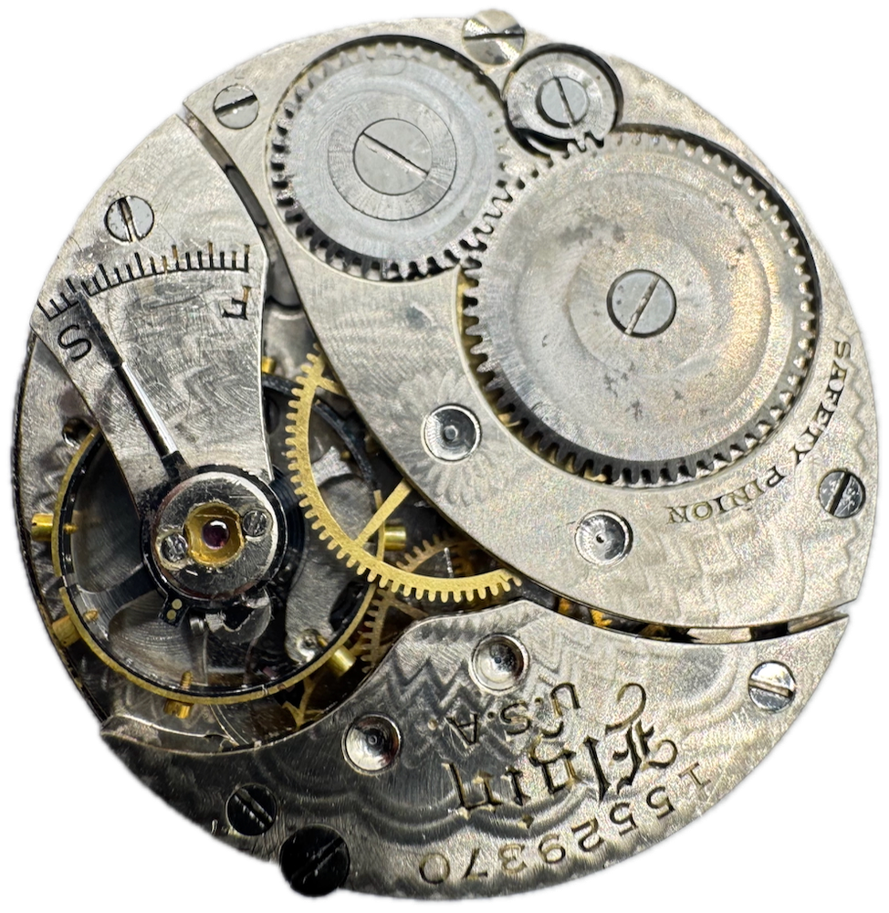 Antique 0 Size Elgin Grade 324 Multicolor Mechanical Pocket Watch Movement
