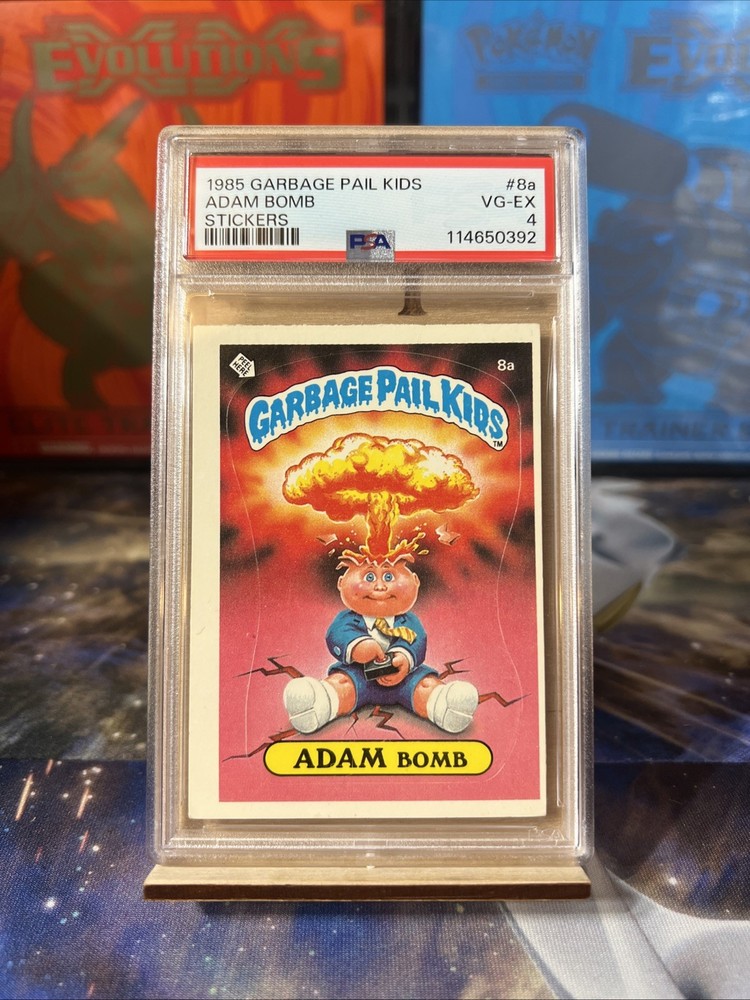 1985 Garbage Pail Kids Adam Bomb 8a PSA 4