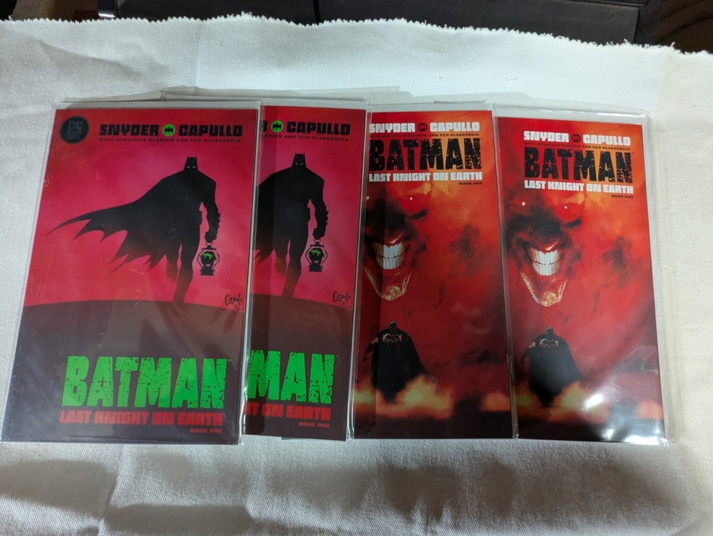 DC Black Label Comic's 2019 Batman Last Knight on Earth(1) set of 4 Mint