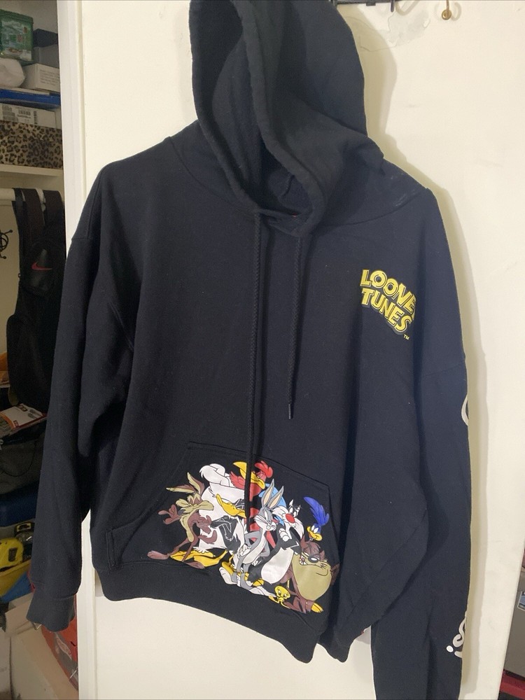 Looney Tunes Space Jam Tune Squad Mens Hoodie Size M  