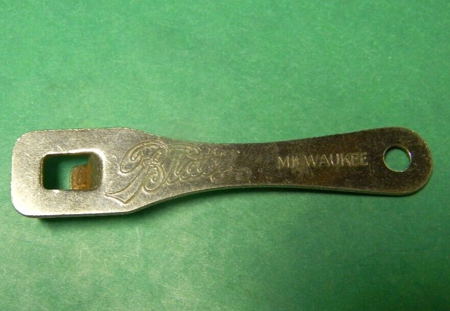 UNIQUE Sharp Rare Vintage Blatz Beer Bottle Opener Milwaukee Wisconsin