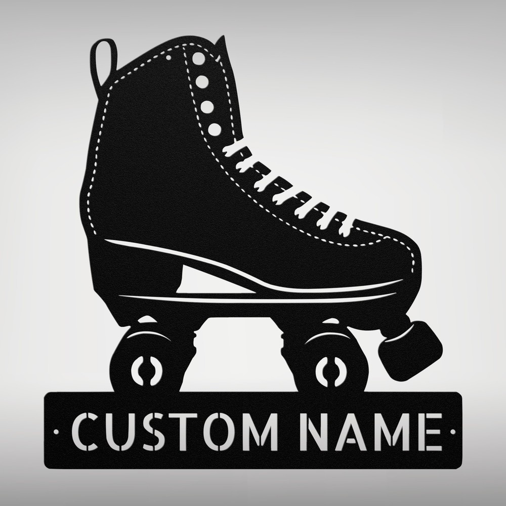 Custom Rollerblades Metal Sign Personalized Decor for Skating Lovers