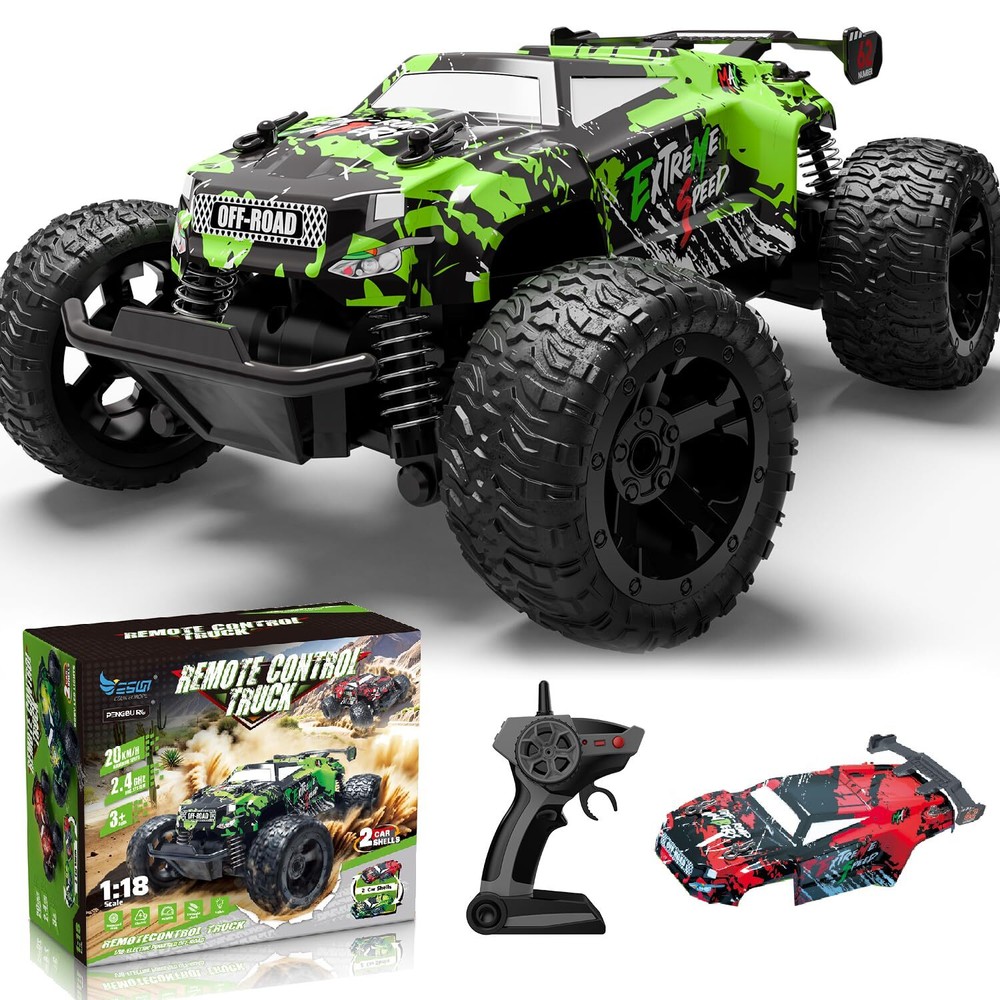 1:18 Fast RC Cars for Adults 40+ KM/H High Speed Remote Control Truck 4WD New