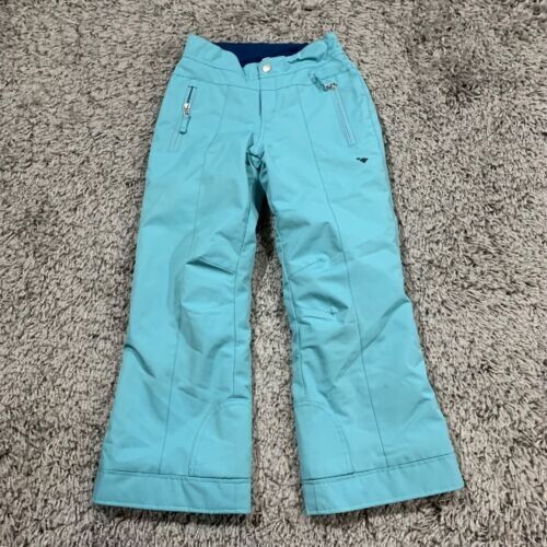 Obermeyer Snow Pants Teen Size 8 Small Blue Black Skiing Snow Boarding