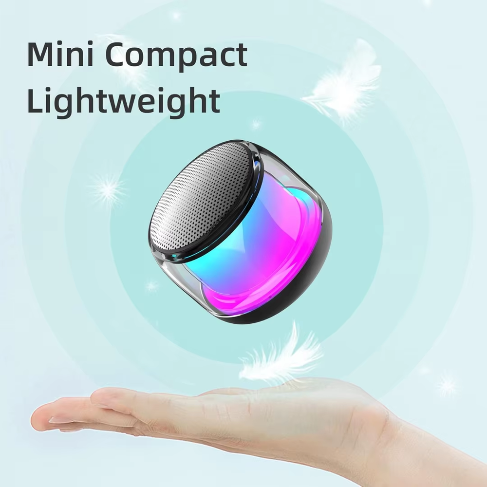 Mini TWS Bluetooth Speaker with Colorful Lights Wireless Portable