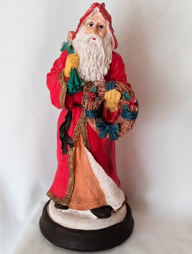 Vintage Santa Claus Albert E Price 12-Inch Ceramic Wind-Up Christmas Musical Figure  
