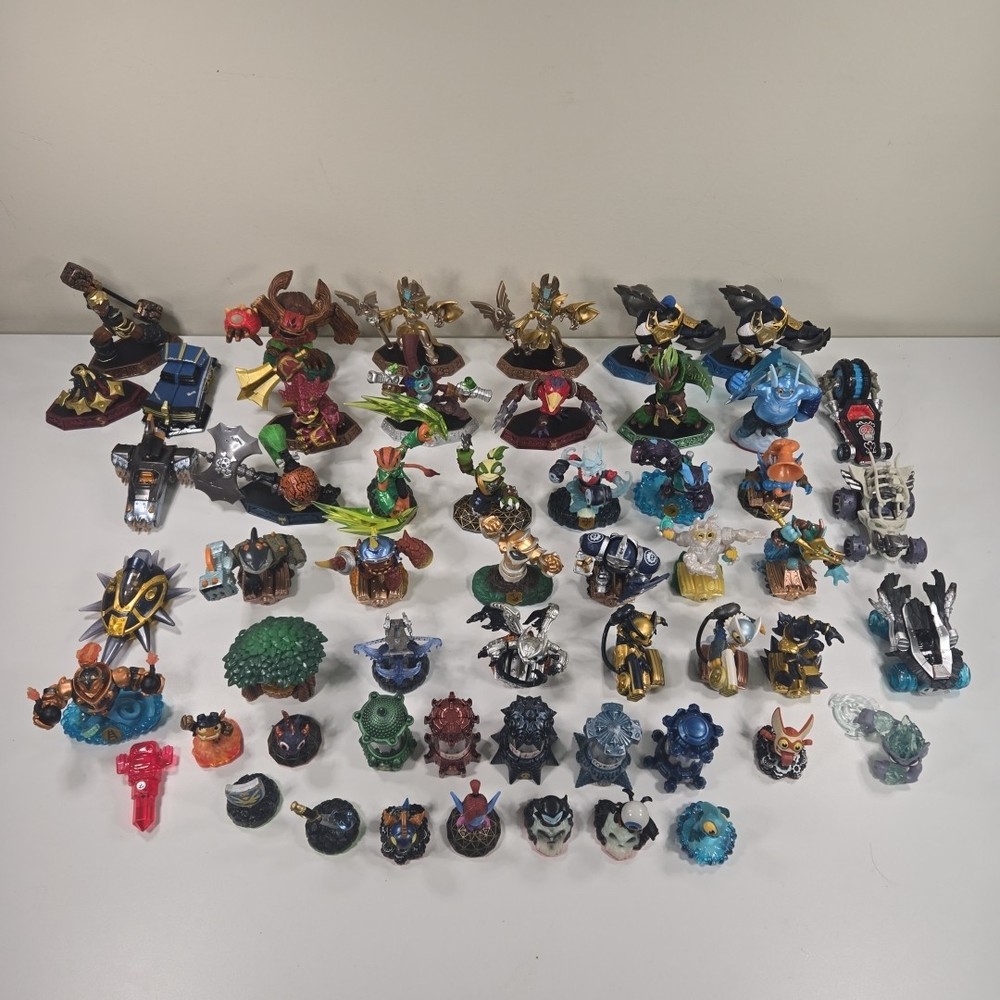 Skylanders Lot Of 50 Superchargers, Swap Force, Imaginators, Trap Team, Minis