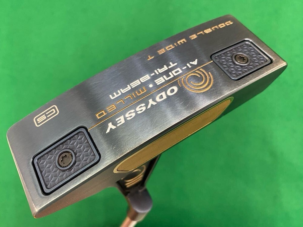 Odyssey 34 Ai One Milled Tri Beam Double Wide T CS 2024 Steel Putter