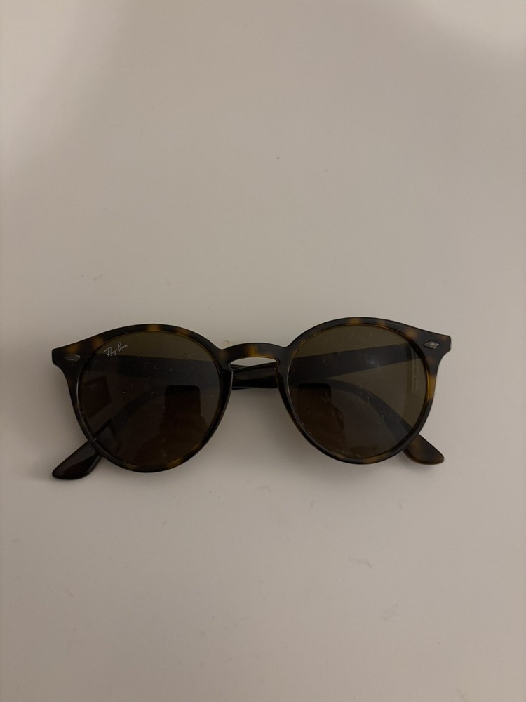 Ray-Ban RB2180 710/73 49-21 Polished Round Sunglasses Tortoise Brown Lens