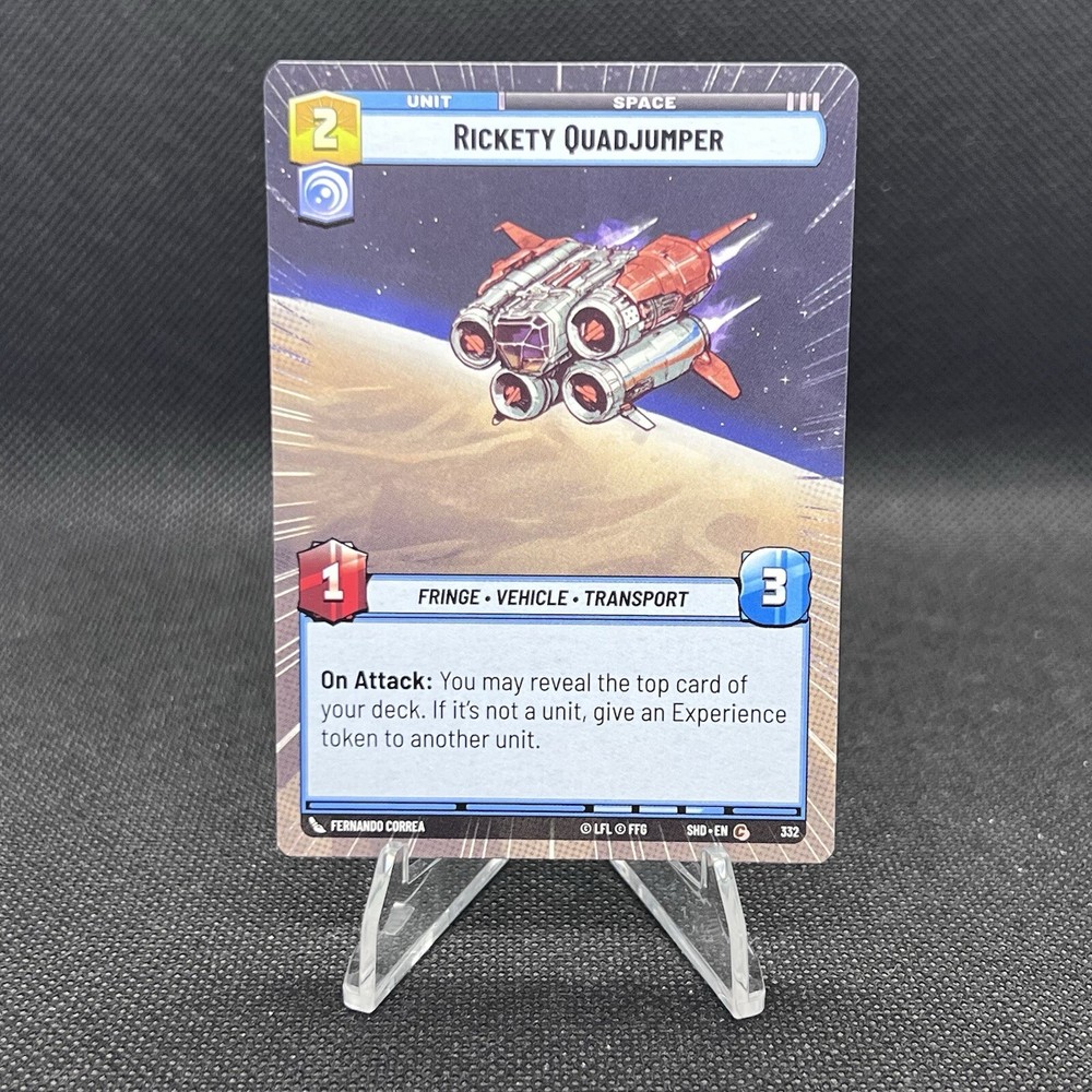 Rickety Quadjumper #332 Hyperspace Star Wars Unlimited Shadows Of The Galaxy SHD