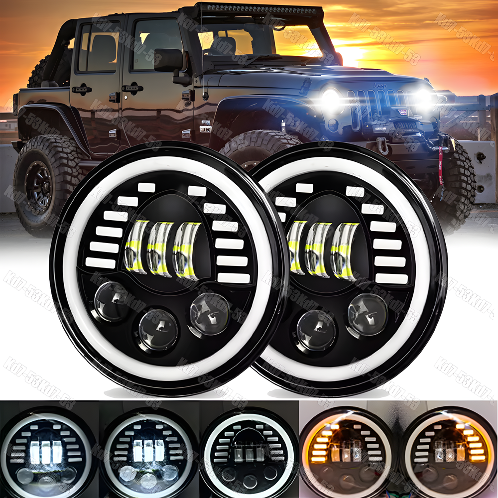 2PCS for Jeep Wrangler LJ CJ JK TJ JKU 97-17 7