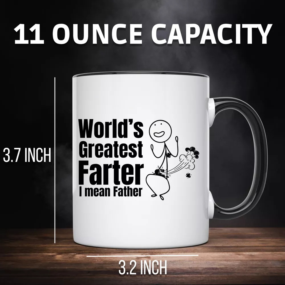 FUNNY FATHERS DAY WORLD'S BEST DAD! MUG GIFT FOR DAD COFFEE MUG DADDY-image