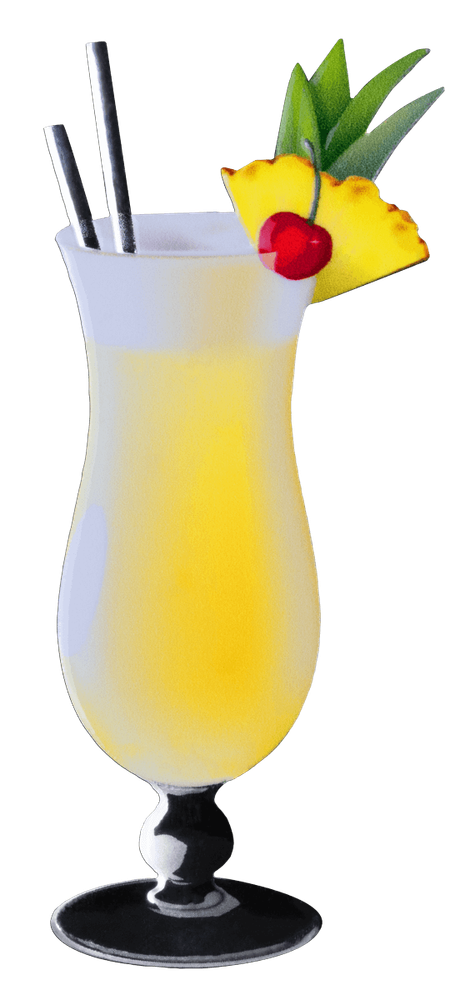 2024 Samoa Sip of Art Pina Colada 10g Silver Colorized Shaped Coin