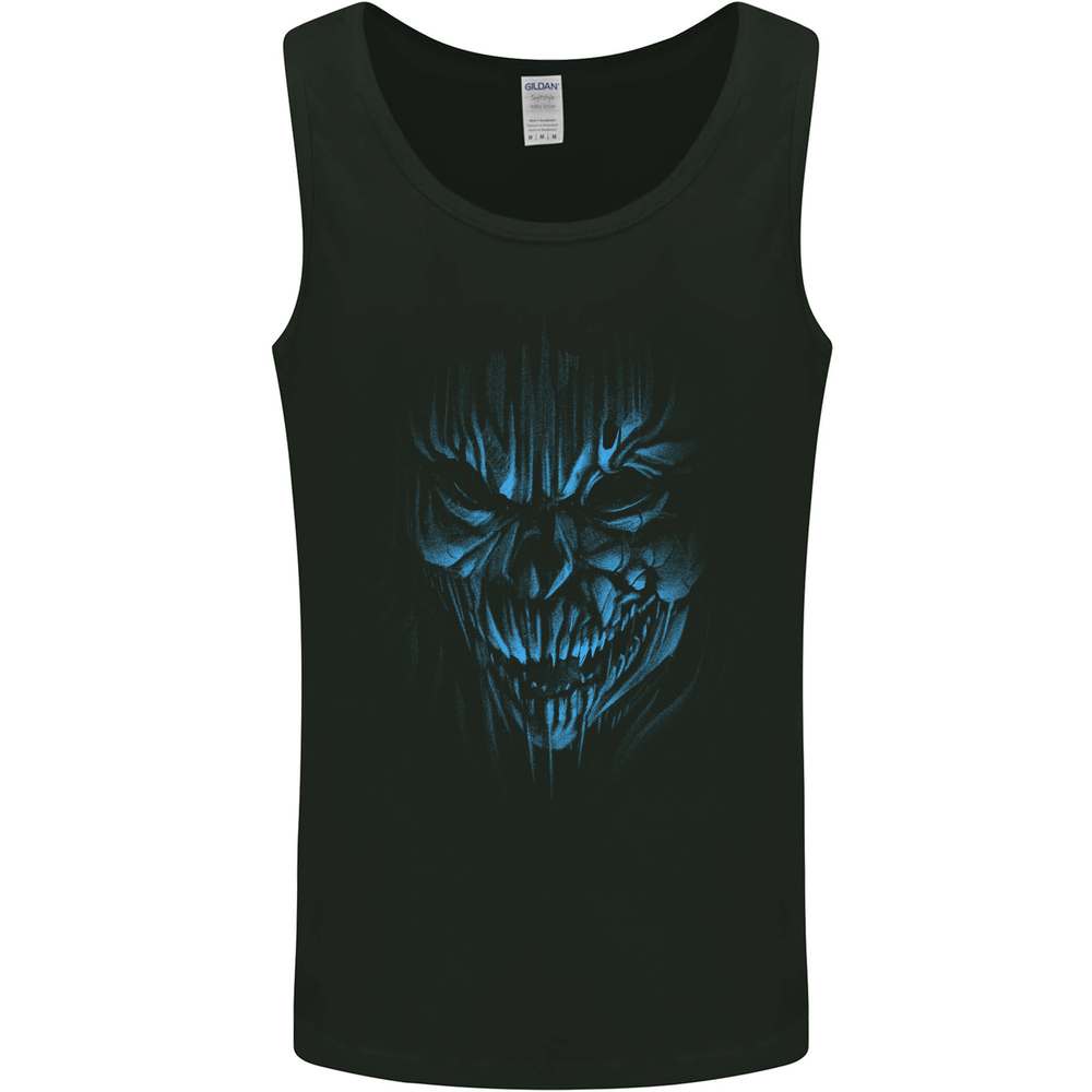 Demon Skull Devil Satan Grim Reaper Gothic Mens Vest Tank Top