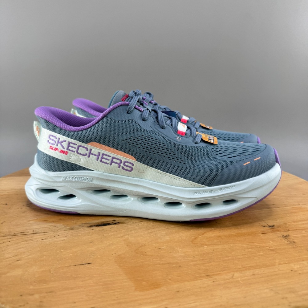 Skechers Max Cushioning Glide Step Women's Size 9 Shoes Slate Walking 129400