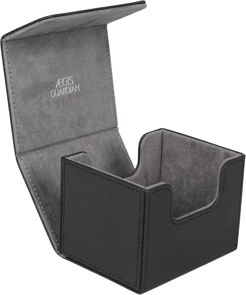 AEGIS GUARDIAN Card Deck Box for MTG, Commander Deck Box Hold 120+ Sleeved Cards