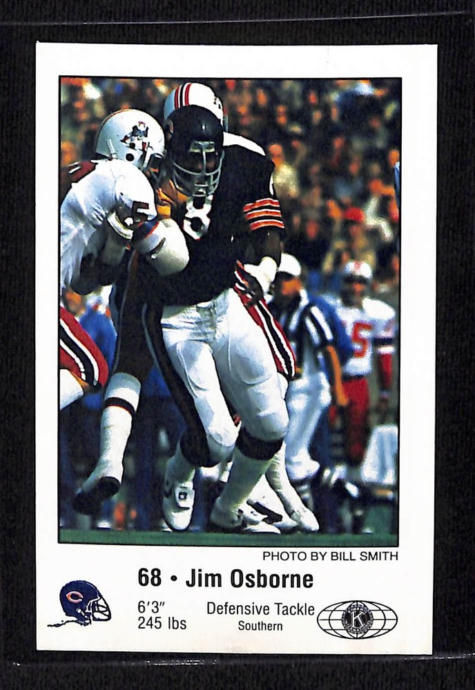 1981 Chicago Bears Police #NNO Jim Osborne - NM/MT+ Set Break!