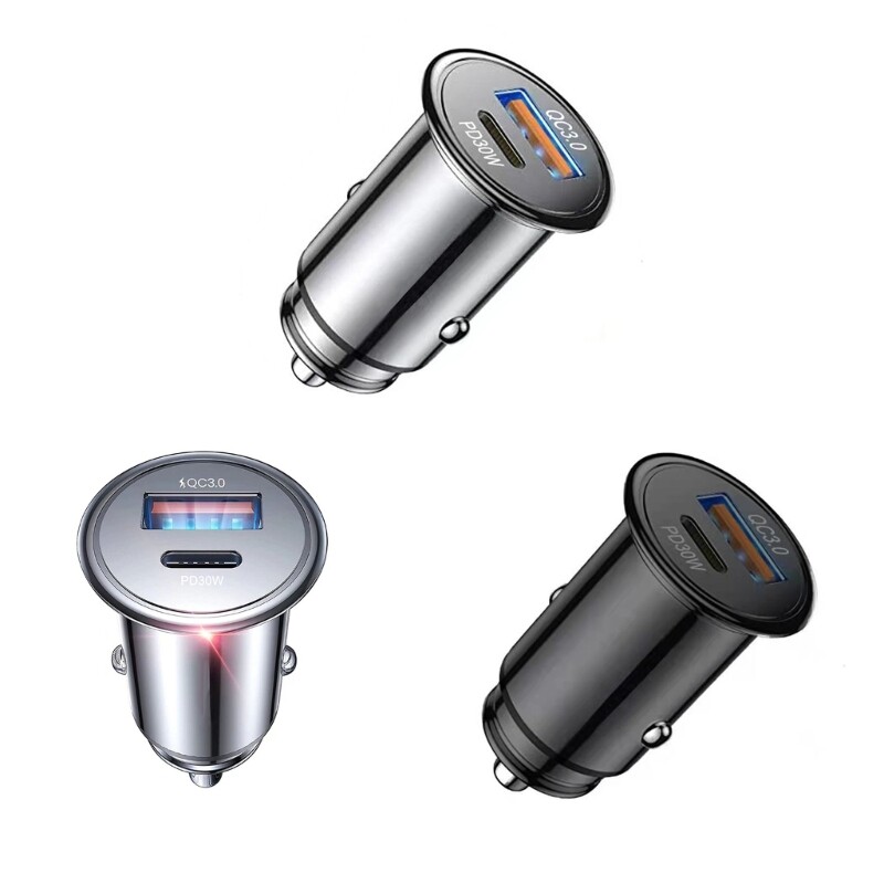 USB C Fast Car Charger Adapter for iPhone 15 14 13 Samsung S23