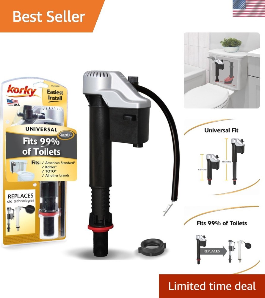 Easy-Install QuietFILL Platinum Toilet Fill Valve 528MP with Water-Saving Design