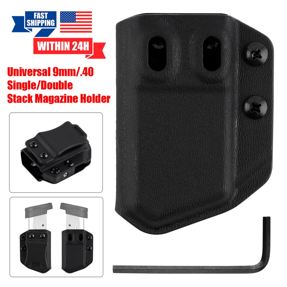 New 9mm/.40 Single/Double Stack Magazine Holder IWB/OWB Universal Left/Right USA