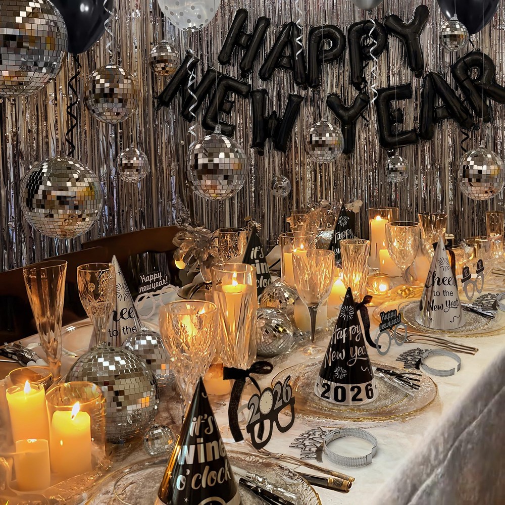 New Years Eve Party Supplies - New Years Decorations 2026 - 98 Pcs Sets With ...-image