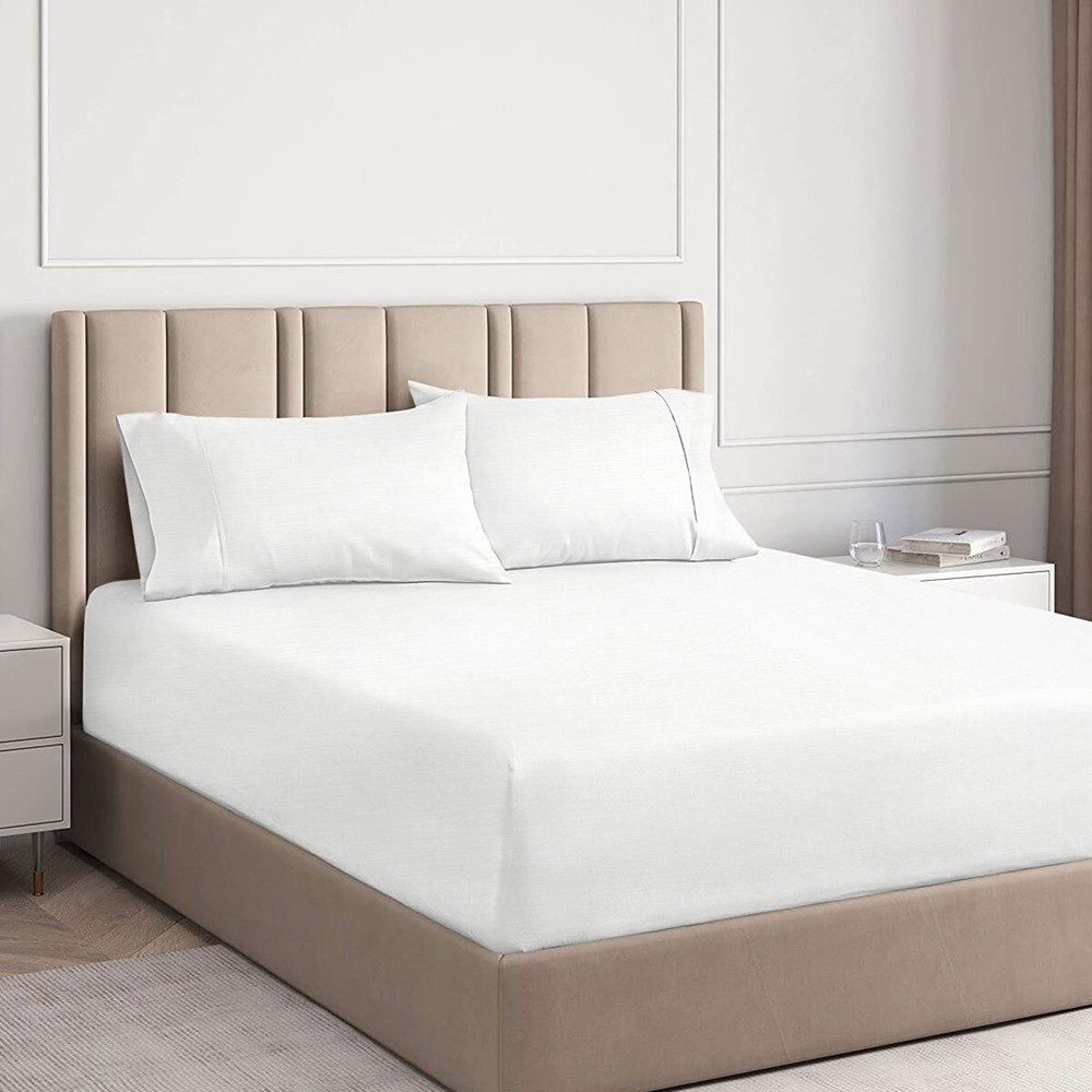 White 2000TC Cooling Bamboo Combo Set by Ramesses  