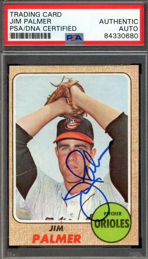 Jim Palmer PSA DNA Signed 1968 Topps Autograph