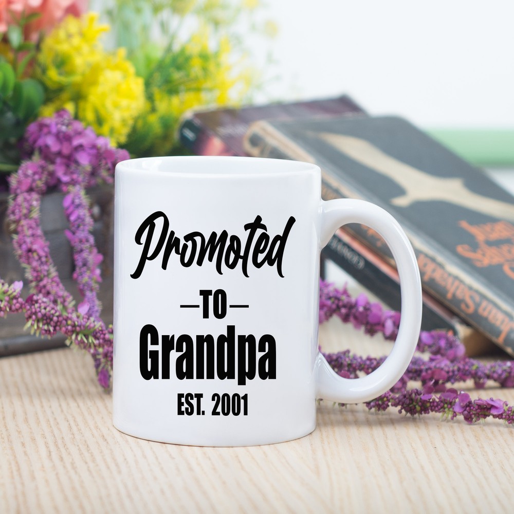 New Grandpa Gift Promoted To Grandpacoffee Mug Pregnancy Reveal Mug Baby
