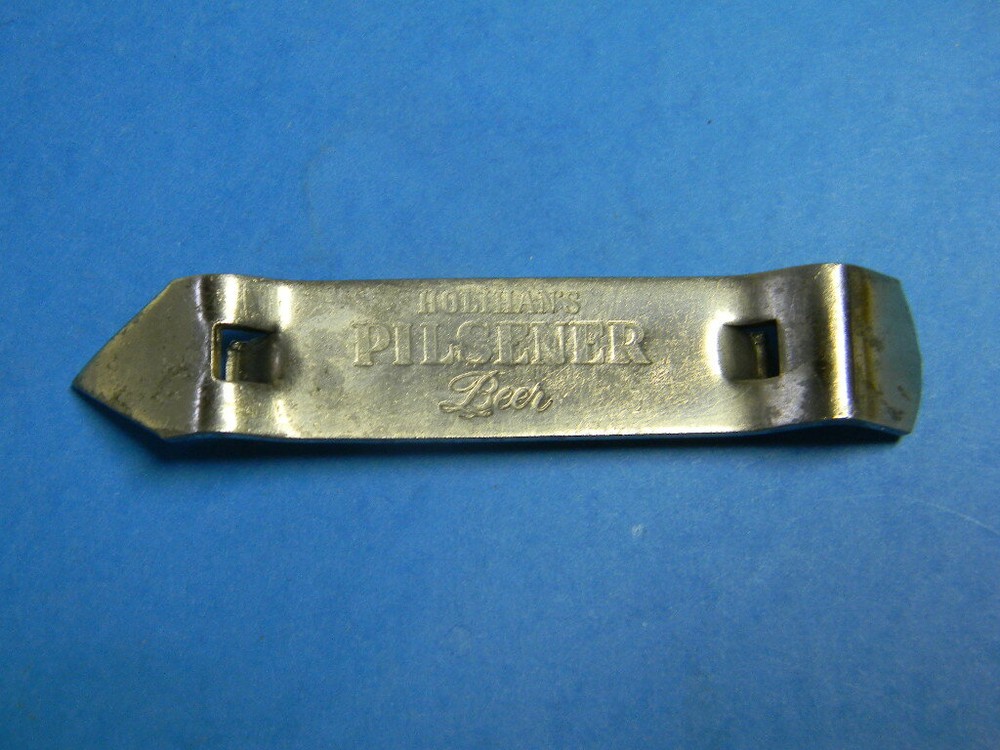 RARE 1950s HOLIHAN'S PILSENER BEER BOTTLE CAN OPENER LAWRENCE MASSACHUSETTS