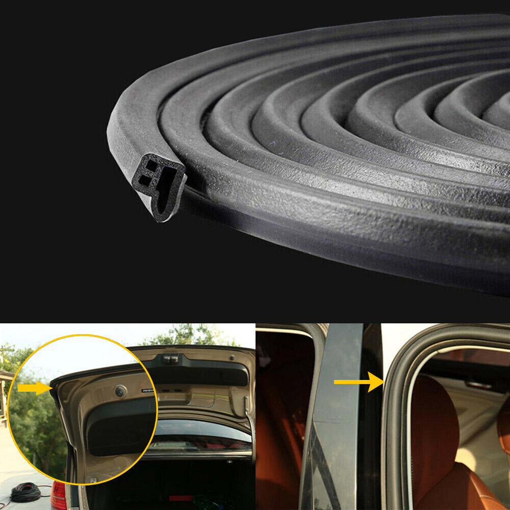 10M Car Door Trunk Seal Strip L -Shape Weather Edge Strip Decoration Accessories
