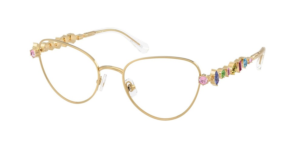 Swarovski SK1024 404M Polished Gold Demo Lens 51mm Women's Eyeglasses