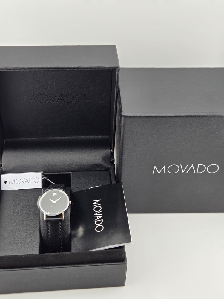Movado Women's Museum Classic Black Dial Watch 0607317 - $895 MSRP New