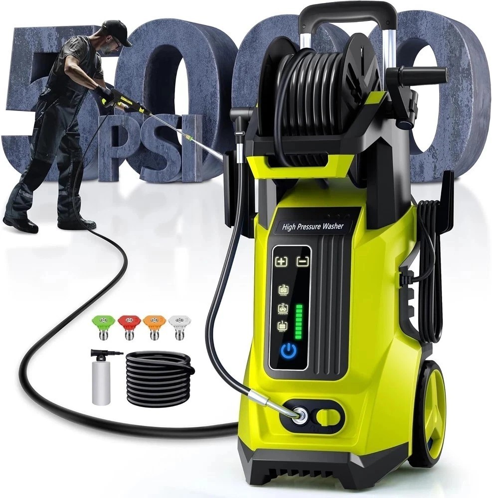 5000PSI 3.5GPM Electric Pressure Washer 2000W Portable Power Cleaner