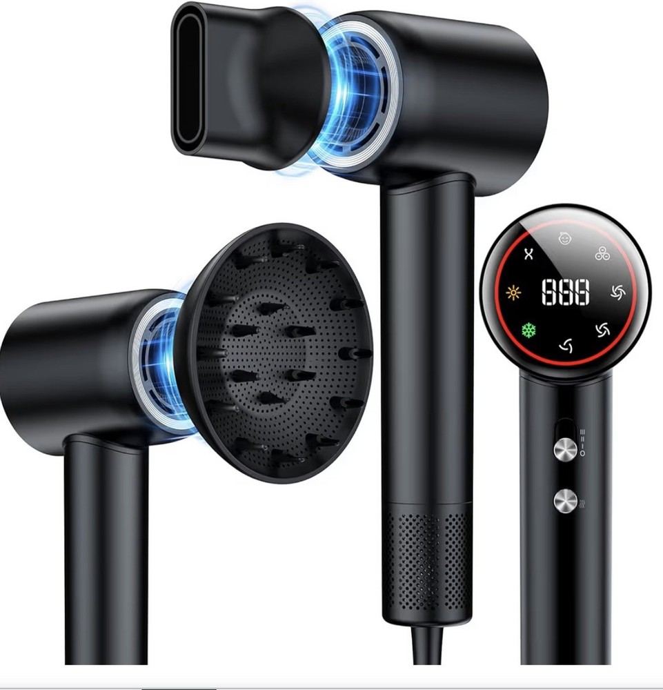 Hair Dryer Professional – 160,000 RPM High Speed Blow Dryer, Lightweight Ionic