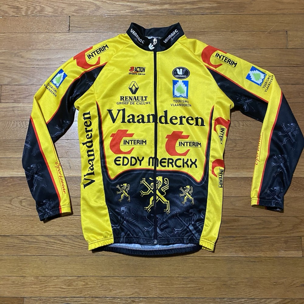Vermarc × Eddy Merckx Cycling Jerseys Long Sleeve Yellow
