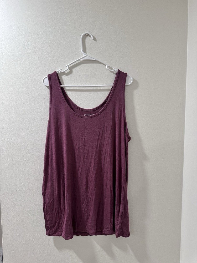 Terra & Sky rose ribbed tank top-Ladies 2X