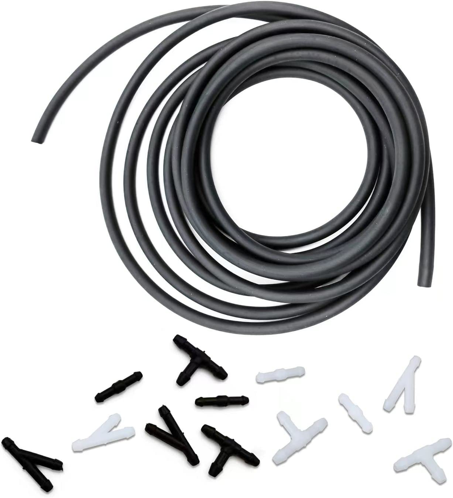 4M Washer Fluid Hose Kit with 12 Connectors for Windshield Cleaning