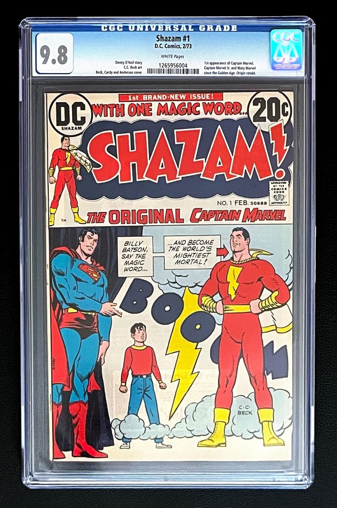 SHAZAM #1 (1973) CGC 9.8 DC COMICS 1ST APPEARANCE CAPTAIN MARVEL, JR., MARY